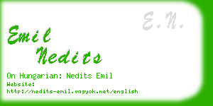 emil nedits business card